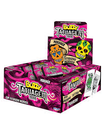 Buzzy Tribal Tattoo Bubblegum - Strawberry