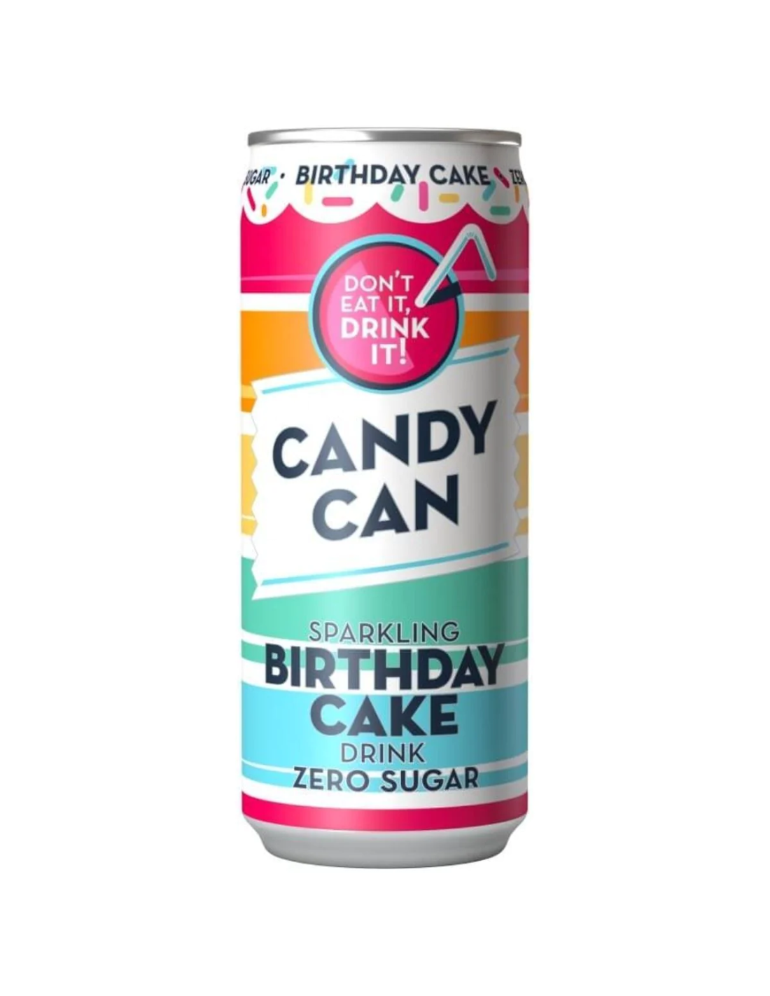 Candy Can Sparkling Drinks 330ml Can-Birthday Cake