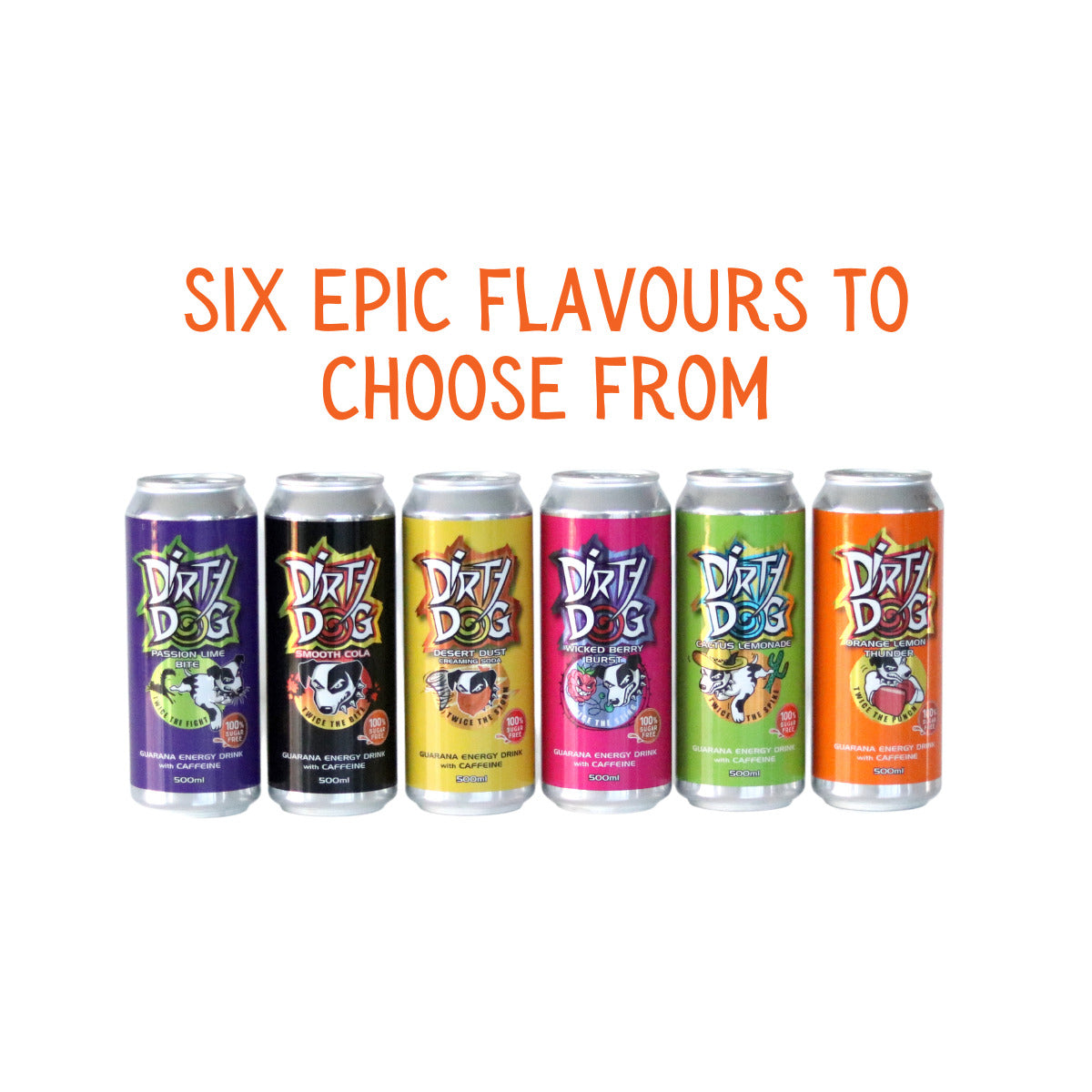 Dirty Dog Energy Zero Sugar 500ml Can-Passion Lime Bite