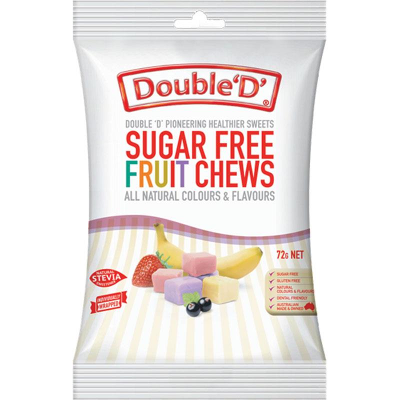 Double D Sugar Free Fruit Chews 70g