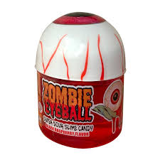 Zombie Eyeball Slime with Candy Spoon 100g-Red