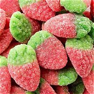 Dulceplus Sugared Creamy Gummy Strawberries - 100g