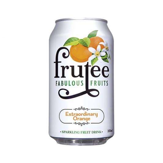 Frutee Sparkling Fruits Can 330ml-Extraordinary Orange