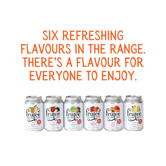 Frutee Sparkling Fruits Can 330ml-Orange Mango Tango