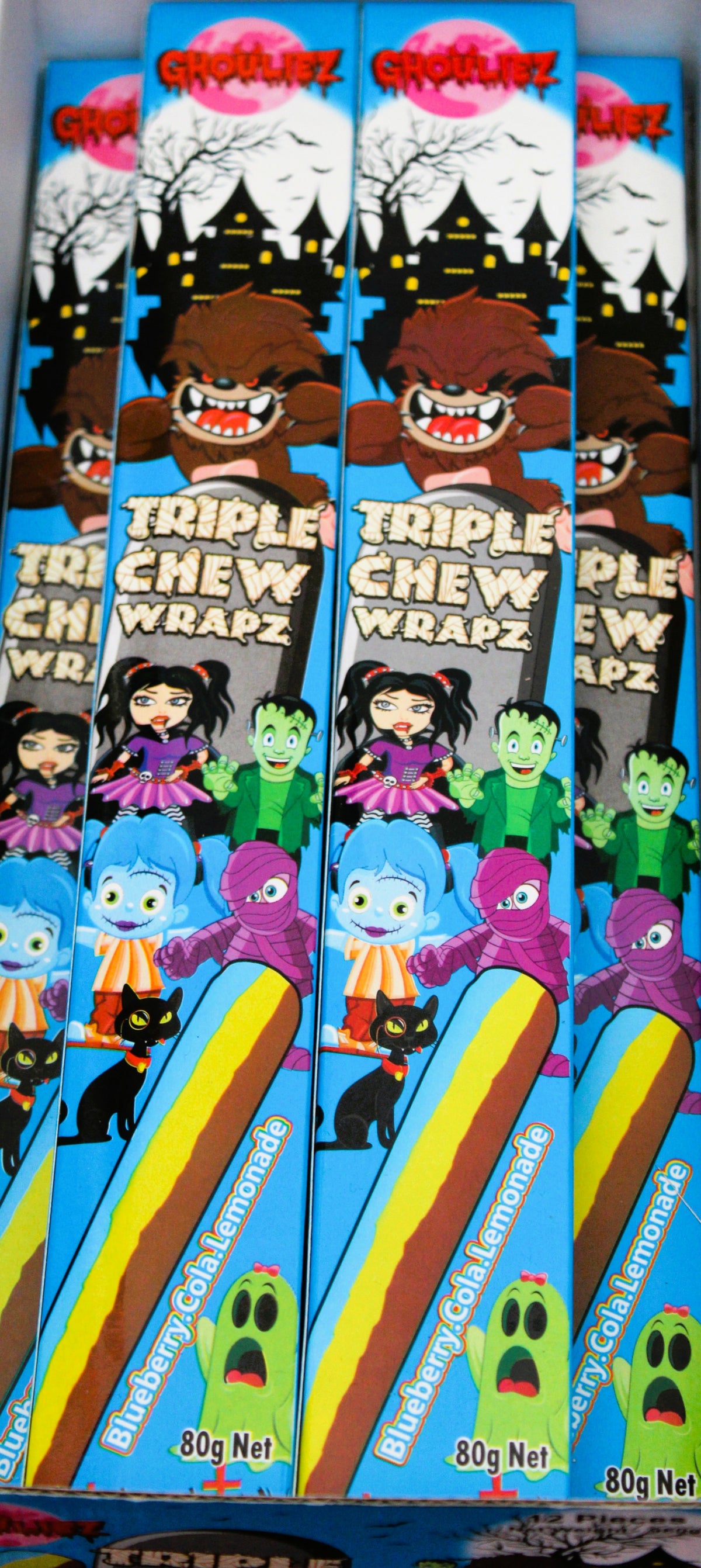 Jojo Ghouliez Triple Chew 80g-Blueberry Cola Lemonade