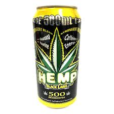 Hemp Energy 500ml Can-Black Label