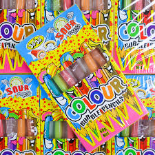 Jojo Sour Filled Colour Bubblegum Pencils 60g