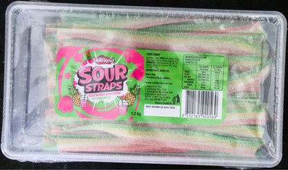 Raspberry Lemonade & Pineapple Sour Straps-100g