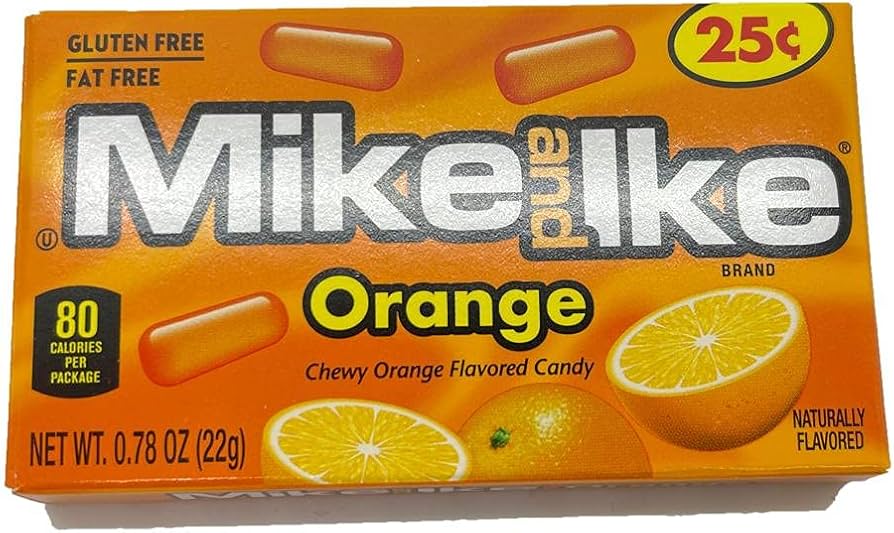 Mike & Ike 22g Boxes-Orange