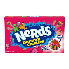 Nerds Candy Theater Boxes-Rainbow Gummy Clusters 85g