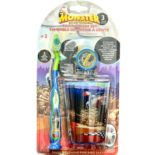 Oral Fusion Toothbrush Set-Blue