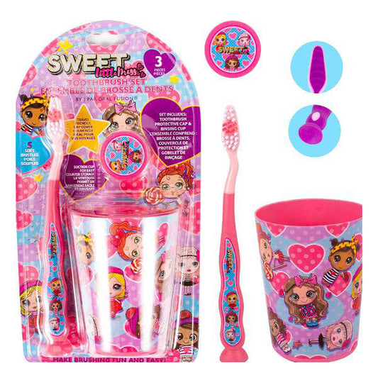 Oral Fusion Toothbrush Set-Pink