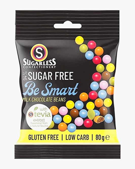 Sugarless Confectionery Be Smart Chocolate Beans 80g