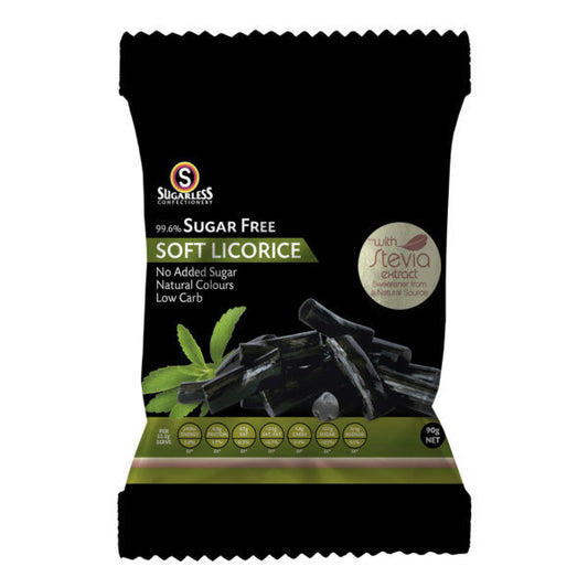 Sugarless Confectionery Soft Licorice 90g