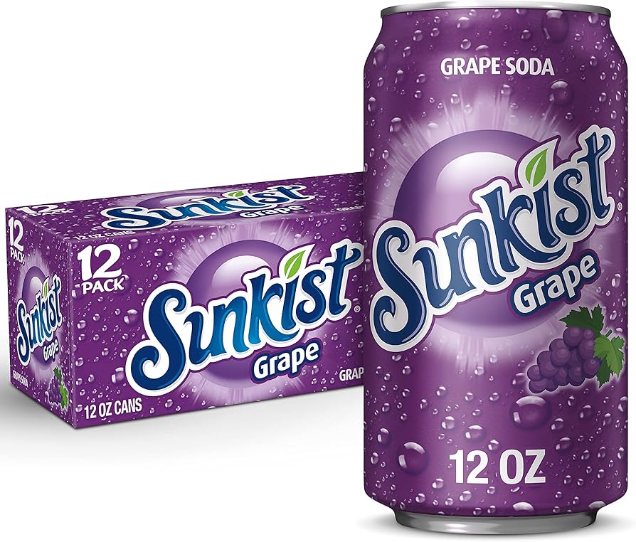 Sunkist 12oz 355ml Can-Grape