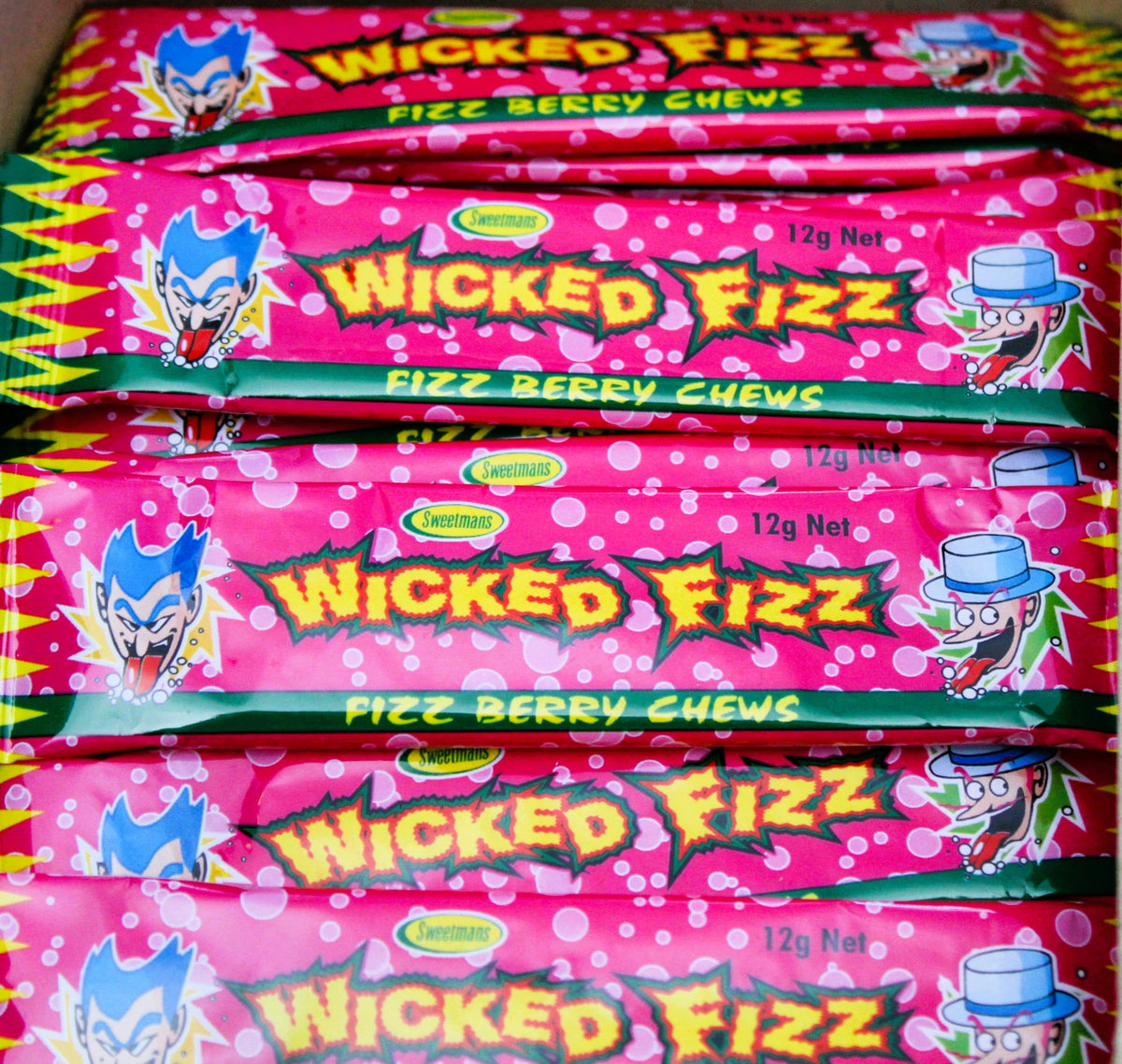 Wicked Fizz Chews 12g-Berry