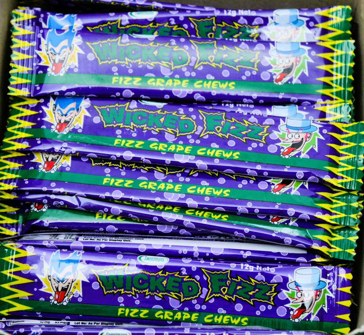Wicked Fizz Chews 12g-Grape