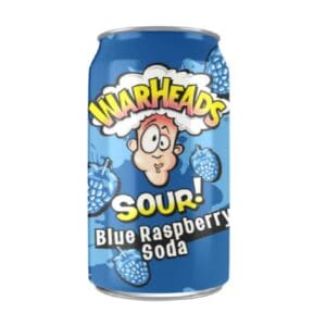 Warheads Sour Soda Cans 355ml-Blue Raspberry