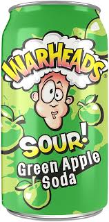 Warheads Sour Soda Cans 355ml-Green Apple