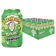 Warheads Sour Soda Cans 355ml-Green Apple