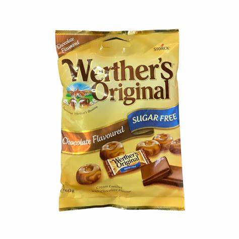 Werthers Sugar Free 60g-Chocolate