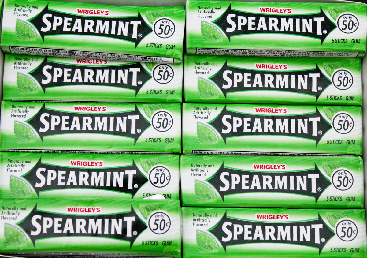 Wrigleys Stick Chewing Gum-Spearmint